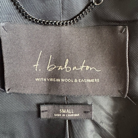 Aritzia Babton Pea Coat in Burgundy/Merlot colour. - Picture 3 of 6